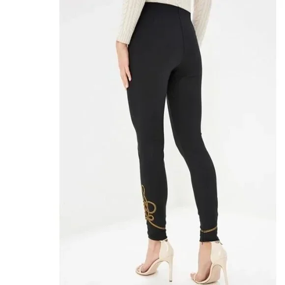 Like New, Polo Ralph Lauren  Bullion Trim Legging Pants - Picture 3 of 16